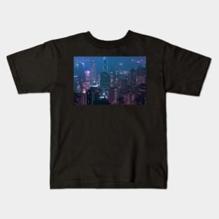 Hong Kong Viewed from the sky Kids T-Shirt